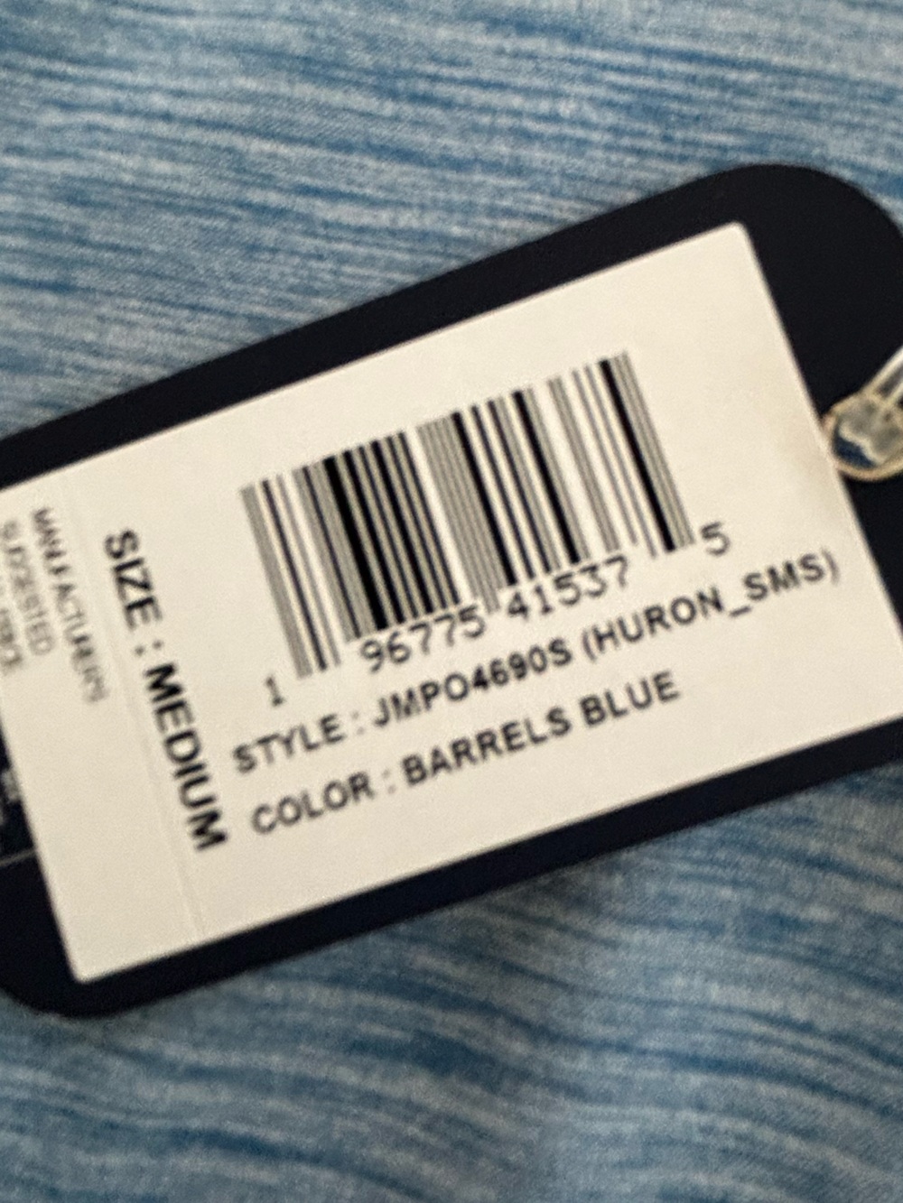 johnnie-O Blue Heathered Polo Shirt - Picture 3 of 4